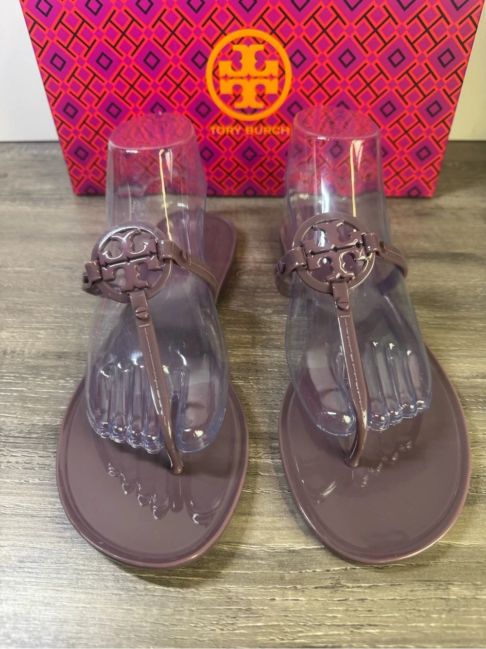 Tory Burch Mini Miller Jelly Thong Sandals size 8 $125